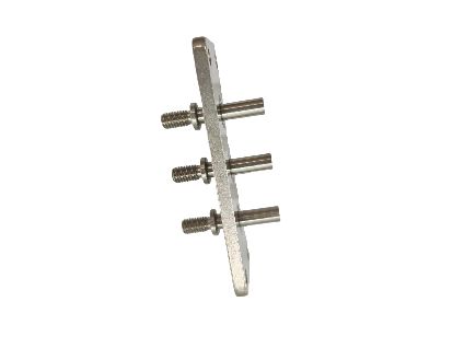 6.2mm X 42.5mm X 42.5mm Πλάκα Ακροδεκτών Σύνδεσης Ονομαστικής Τάσης 600V, Μόνωσης 2000MΩ για Εφαρμογές