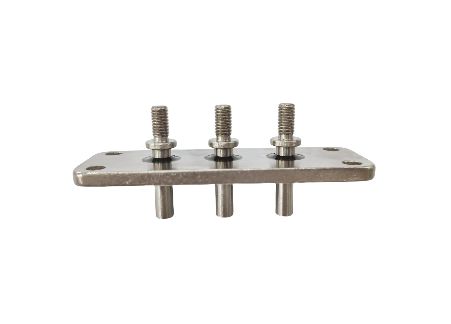 6.2mm X 42.5mm X 42.5mm Πλάκα Ακροδεκτών Σύνδεσης Ονομαστικής Τάσης 600V, Μόνωσης 2000MΩ για Εφαρμογές