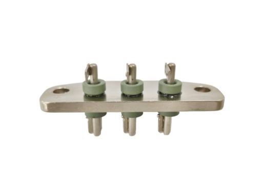 30A Maximum Current Glass Insulator Hermetic Electric Vehicle Connector with Insulator Material